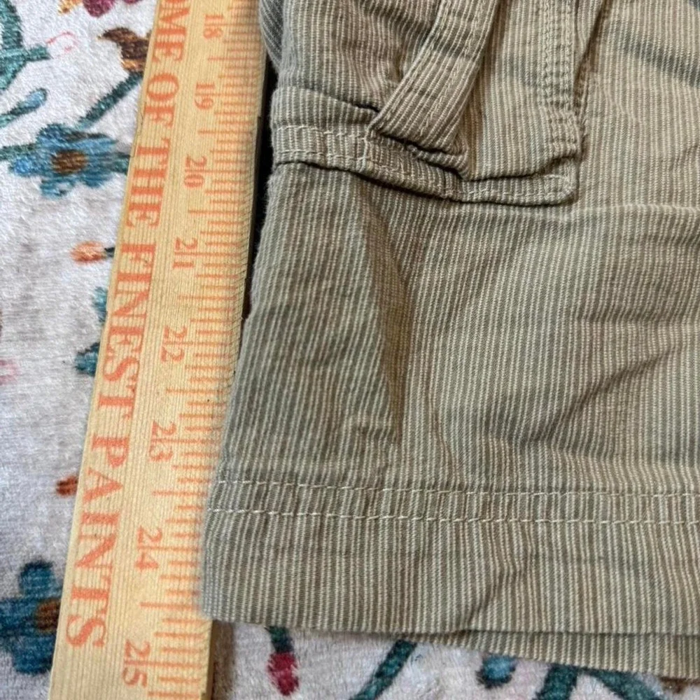 Arizona Khaki Brown Corduroy Cargo Shorts Mens 36 Y2K Cotton Utility Utility
